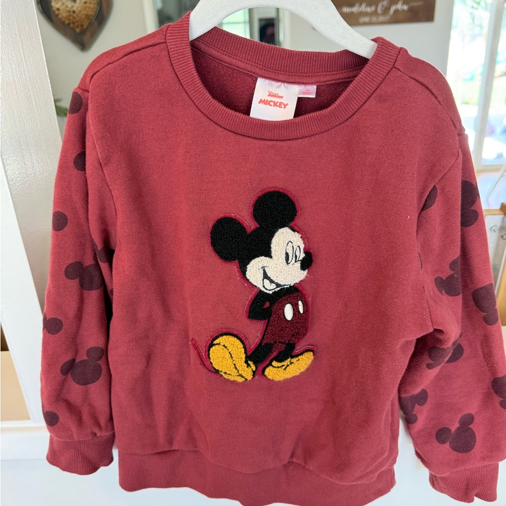 Disney Mickey Mouse Kids Sweatshirt - Maroon 5T